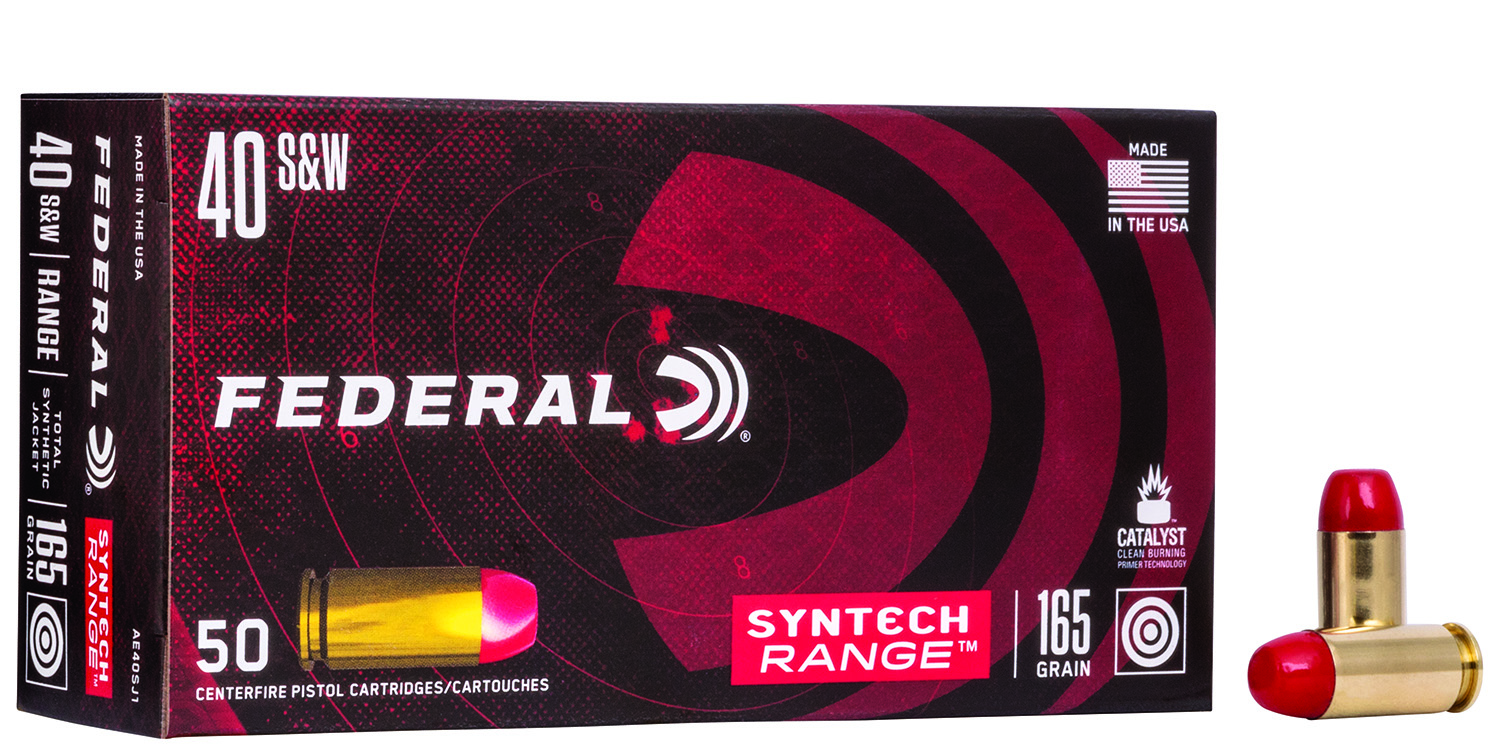 Federal American Eagle Syntech Range 40 S&W 165gr, 50-Round Box