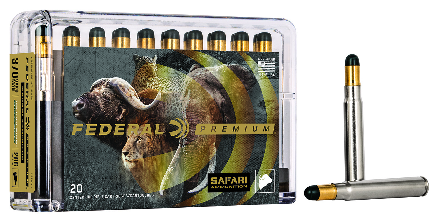 Federal Safari Cape-Shok 370 Sako Mag 286gr, 20-Round Box