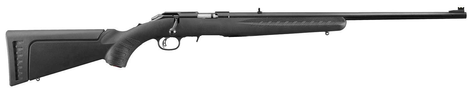 Ruger 8301 American Rimfire Full Size 22 LR 10+1 22" Satin Blued Steel Barrel & Alloy Steel Receiver w/Integral Scope Mount, Black Fixed Synthetic Stock, Right Hand