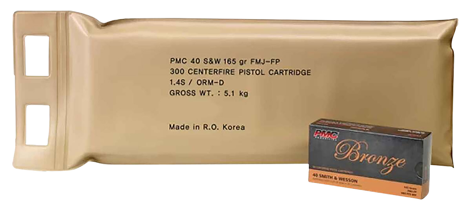 PMC Bronze Battle Pack 40 S&W 165gr FMJ, 300-Round Box