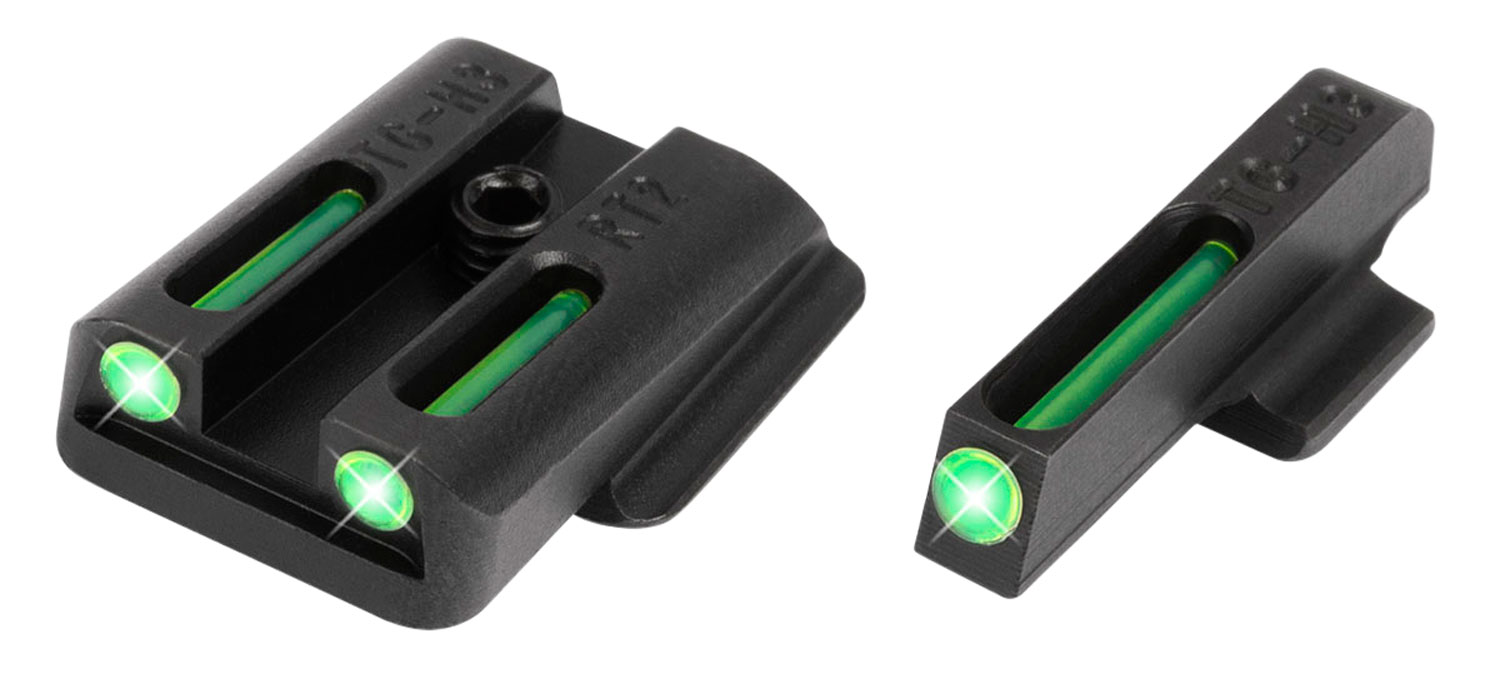 TruGlo TFO Green/Tritium/Fiber Optic Front Sight-Green/Tritium/Fiber