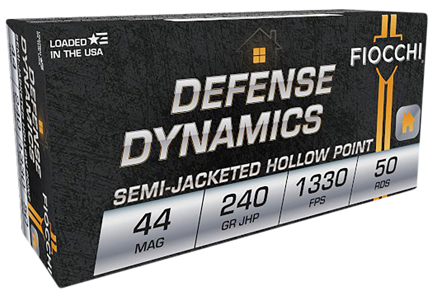 Fiocchi Defense Dynamics 44 Rem Mag 240gr JHP, 50-Round Box