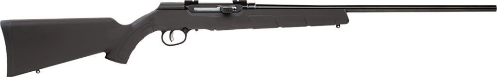Savage Arms 47001 A Series Magnum Full Size 17 HMR 10+1 22" High Luster Button Rifled Barrel, High Luster Drilled & Tapped Carbon Steel Receiver, Matte Black Fixed Synthetic Stock, Right Hand