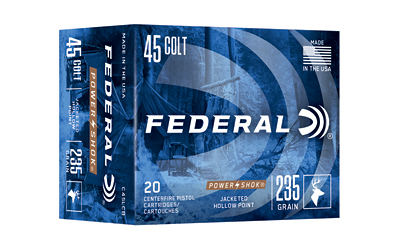 FED PWRSHK 45COLT 235GR JHP 20/200