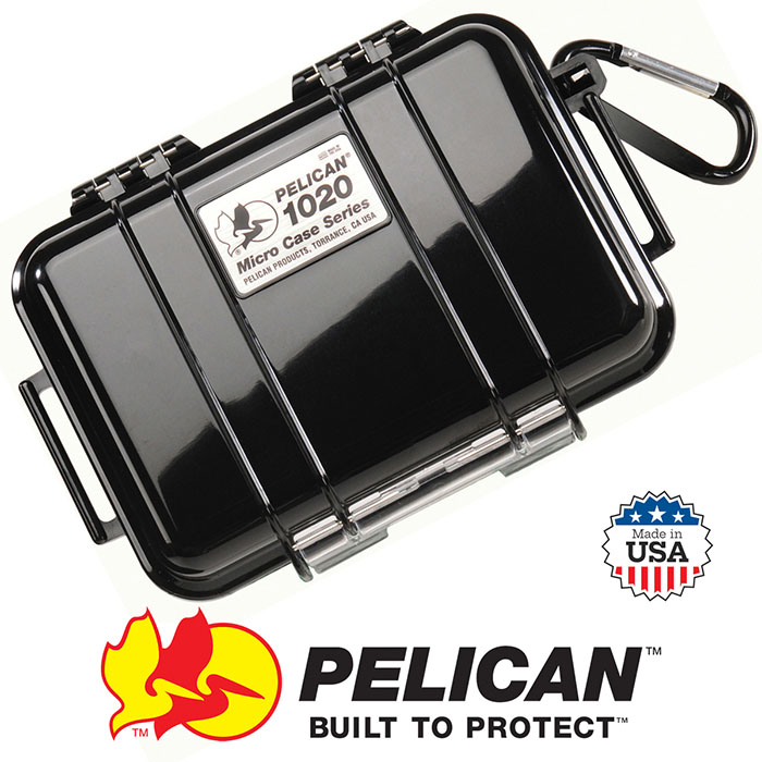 1020 Micro Case with No Foam Black Internal Dimensions 5.3x3.6x1.7