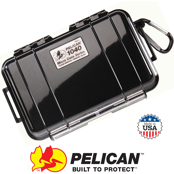 1040 Micro Case with No Foam Black Internal Dimensions 6.5x3.9x1.8