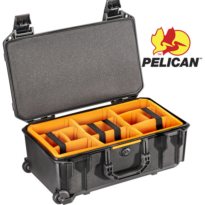 V525 Rolling Case with Padded Dividers BK