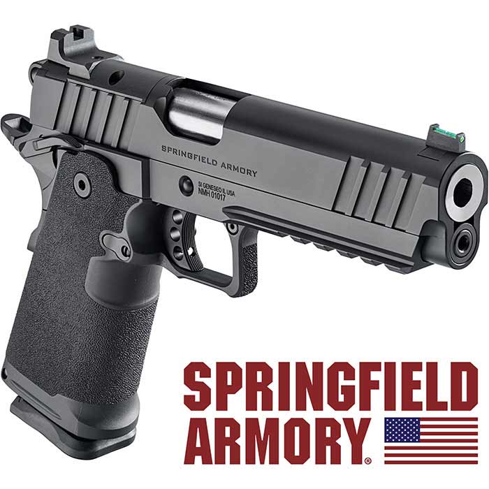 1911 DS Prodigy 9MM 5 inch barrel 20 Round Black with Fiber Optic Front and Opti