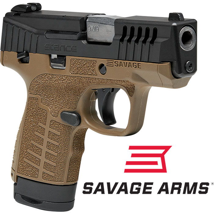 Stance 9MM 3.2 inch barrel 8 Round Black Slide Flat Dark Earth Frame Manual Safe