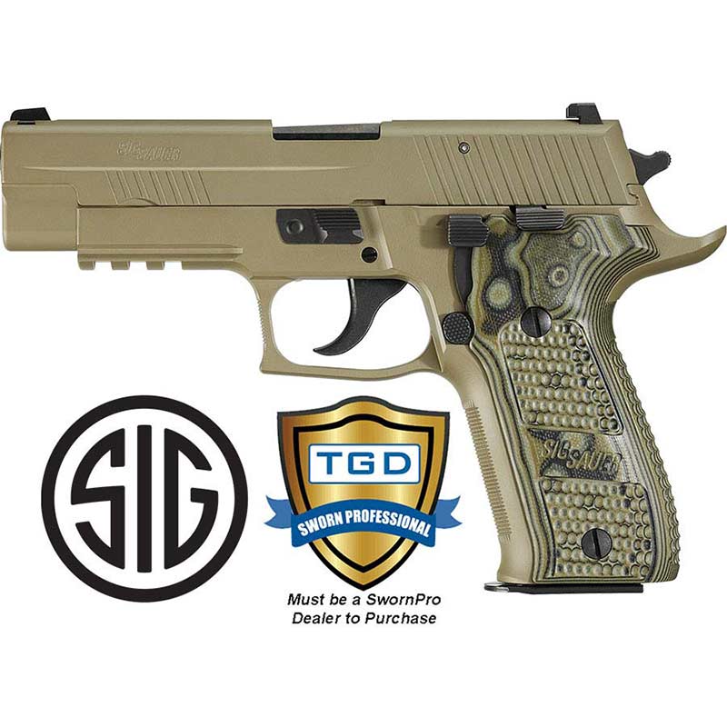 P226R 9MM 4.4 inch barrel 10 Round Flat Dark Earth with Night Sights