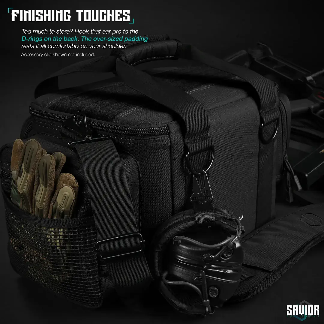 Savior Equipment Specialist Range Bag 3 Sleeves finishing touches