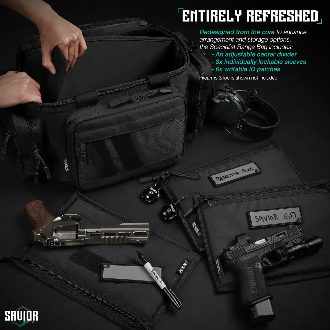 Savior Equipment Specialist Range Bag 3 Sleeves Refreshed