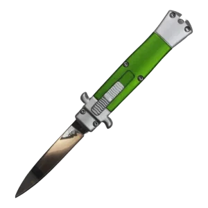 Bladetopia Firecracker Double Action Mini Italian Stiletto OTF Knife STS2GDP (lime Green)