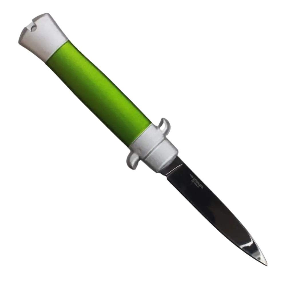 Bladetopia Firecracker Double Action Mini Italian Stiletto OTF Knife STS2GDP (lime Green)