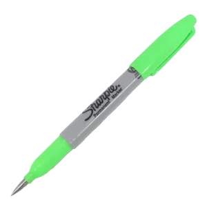 TacKnives EDC Sharpie Titanium Tip - Neon Green