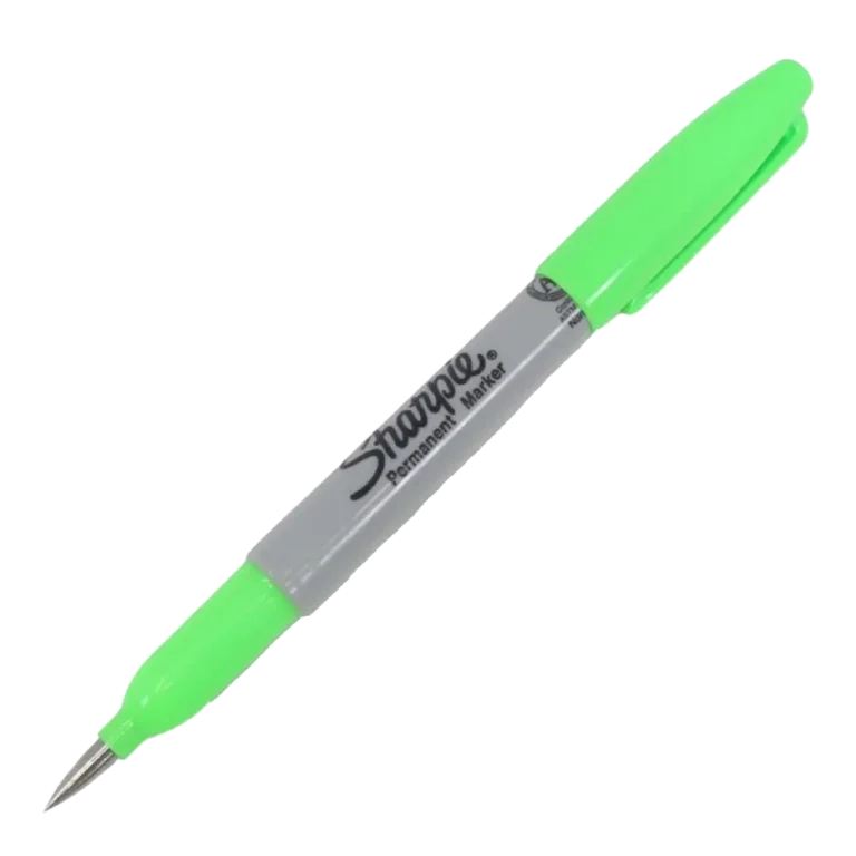 TacKnives EDC Sharpie Titanium Tip - Neon Green