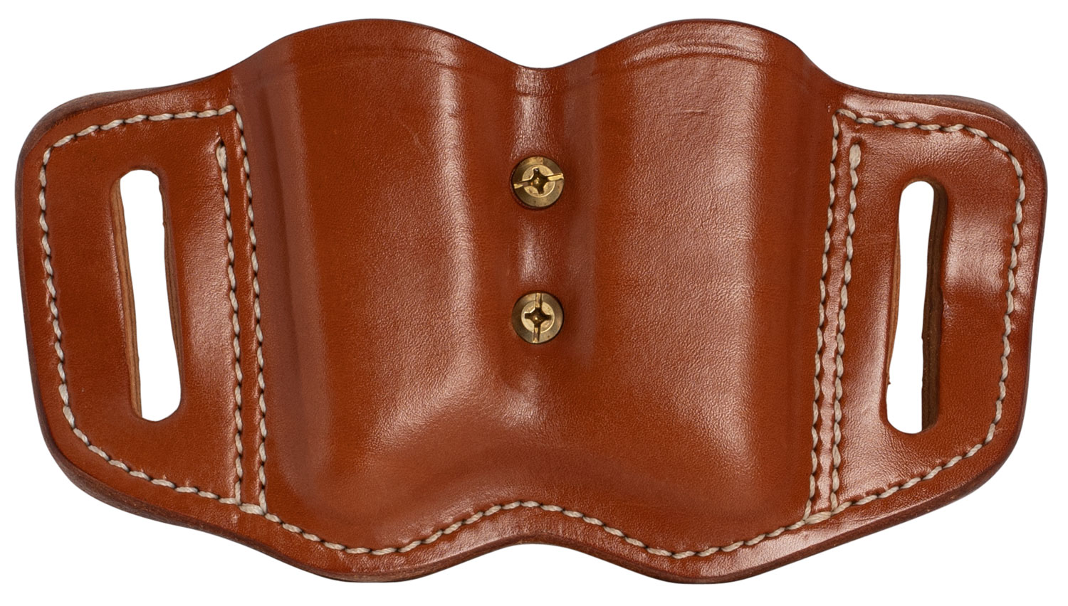 1791 Gunleather MAG-F Double Mag Holster Classic Brown Leather Belt