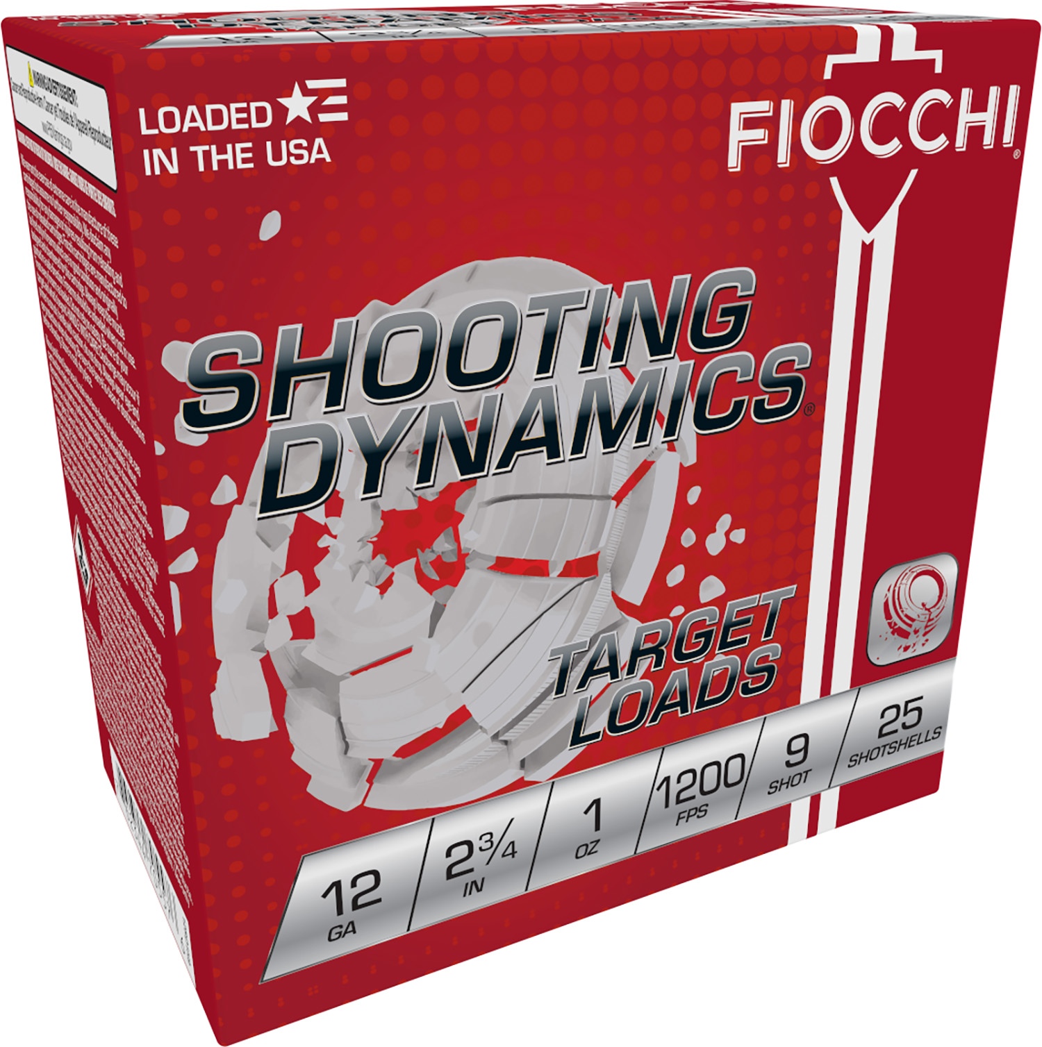 Fiocchi Shooting Dynamics Target 12 Gauge 2.75" #9 Shot, 25-Round Box