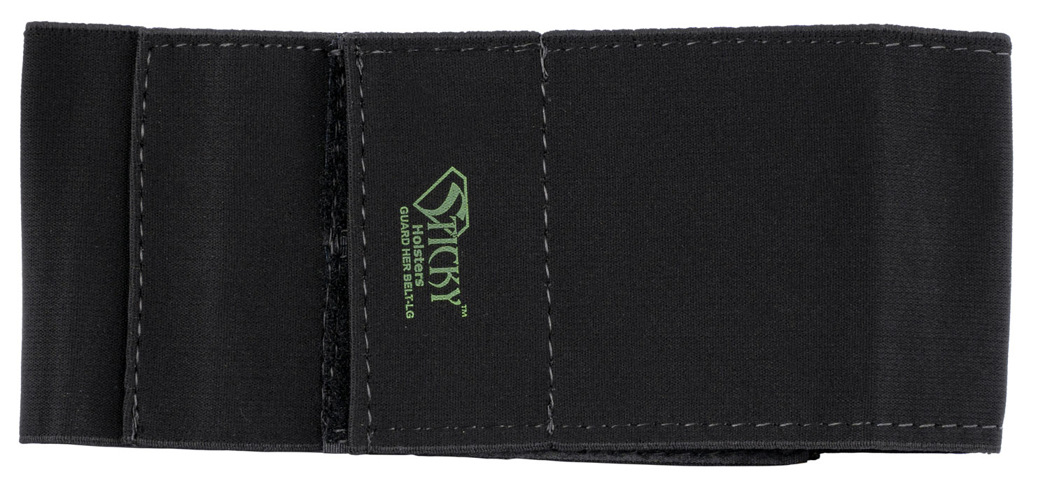 Sticky Holsters GHBTLG Guard Her Garter Holster, Black