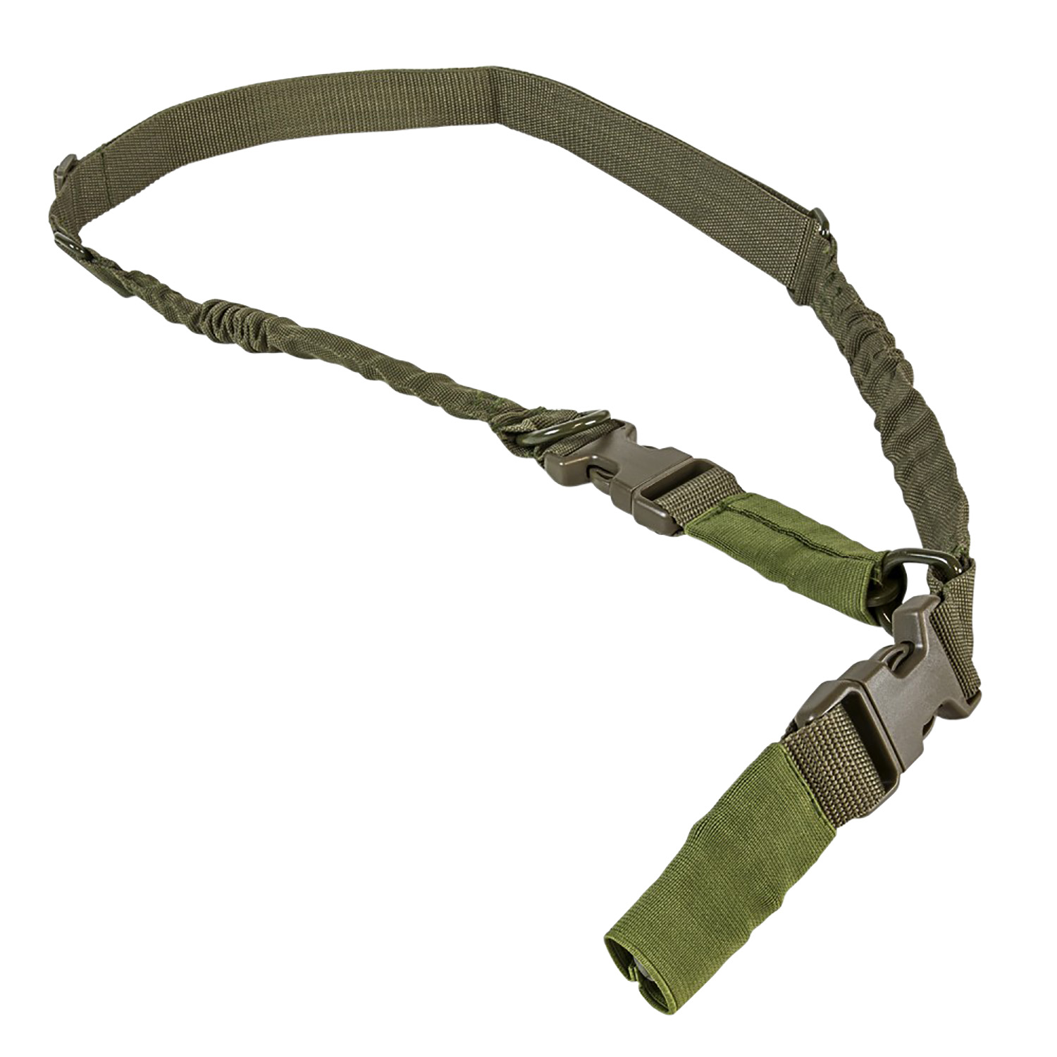 NcStar VISM Sling Green Nylon Strap w/Elastic Shock-Cord 55"-72" OAL