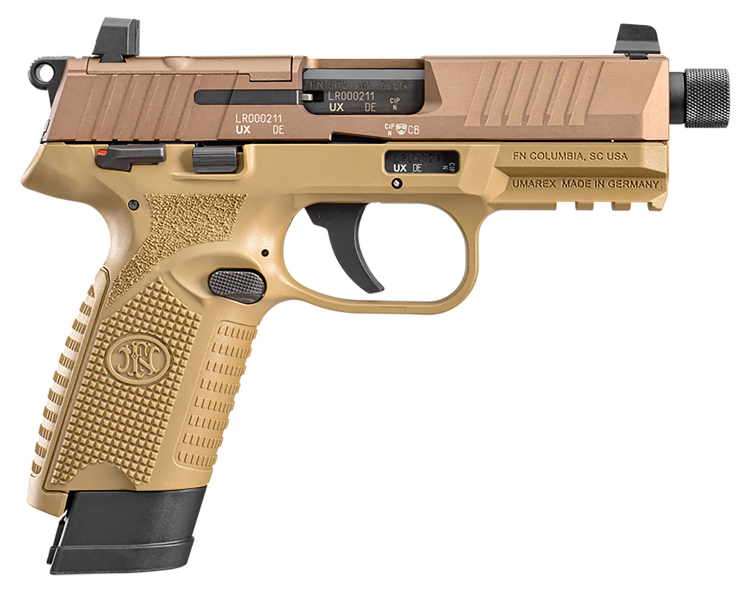 FN 502 Tactical 22 LR Pistol, 10+1 4.60"