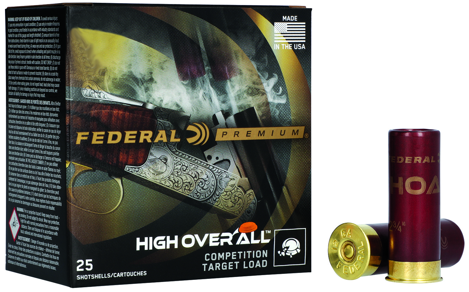 Federal High Over All 4 10 Gauge 2.50" #9 Shot, 25-Round Box