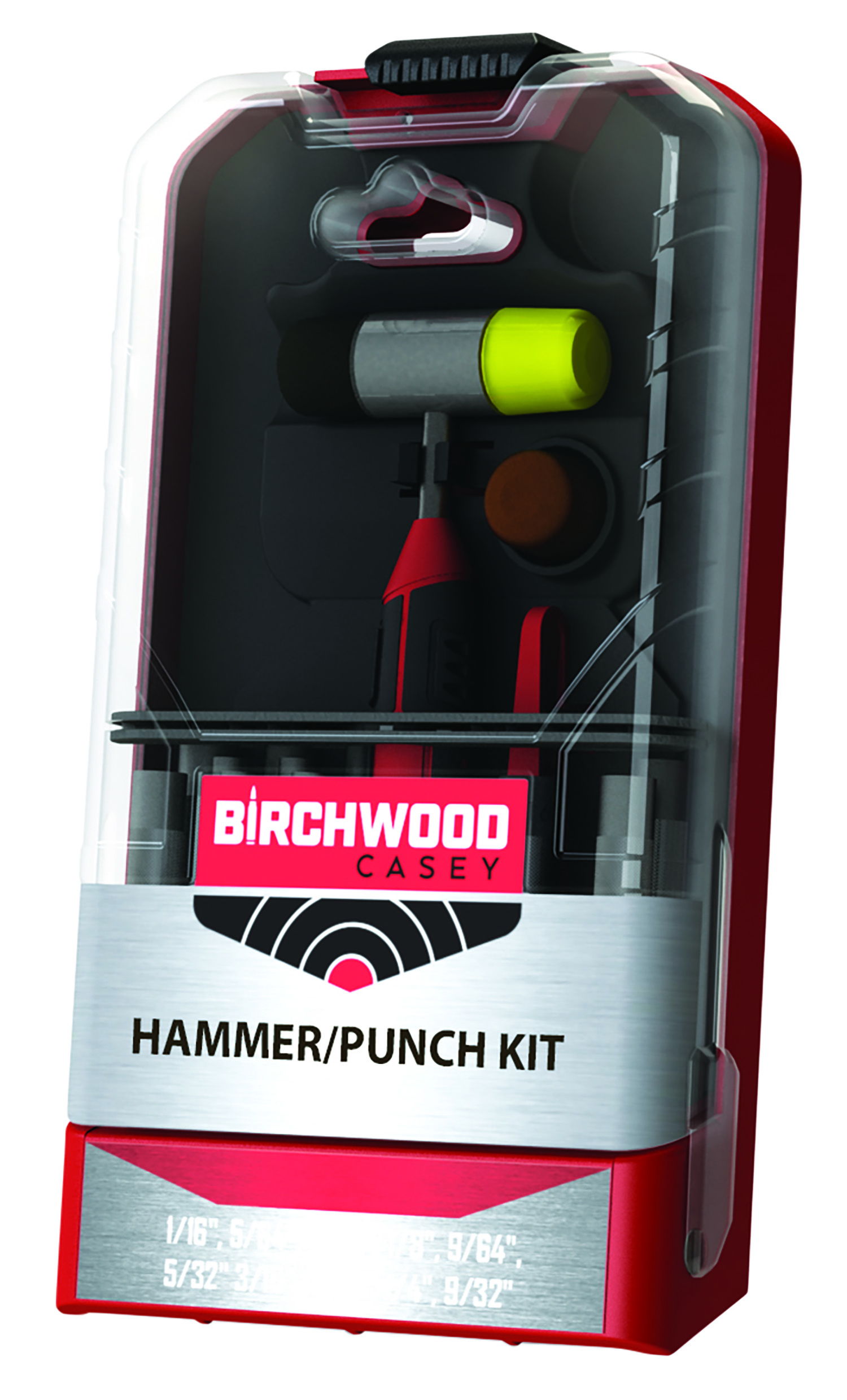 Birchwood Casey ARPNCHHMKIT Hammer & Punch Kit Black/Red AR Platform