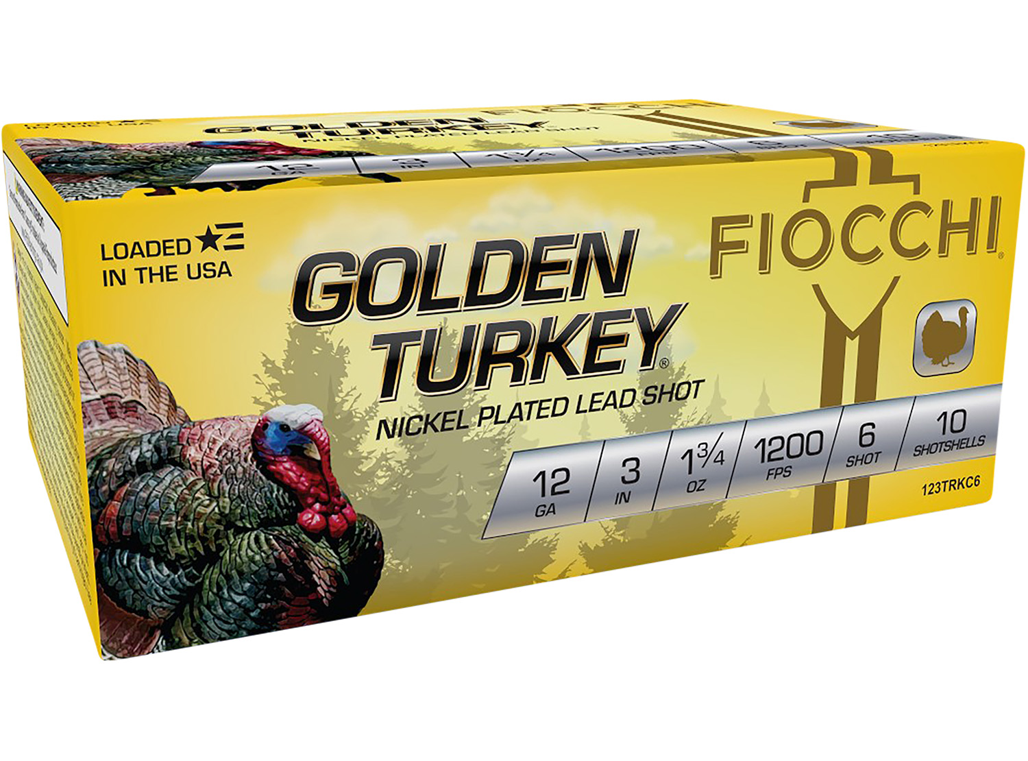Fiocchi Golden Turkey 12 Gauge 3" #6 Shot, 10-Round Box
