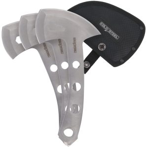 Cold Steel Throwing Axes 5" Plain 420 Stainless Steel Blade Set of 3