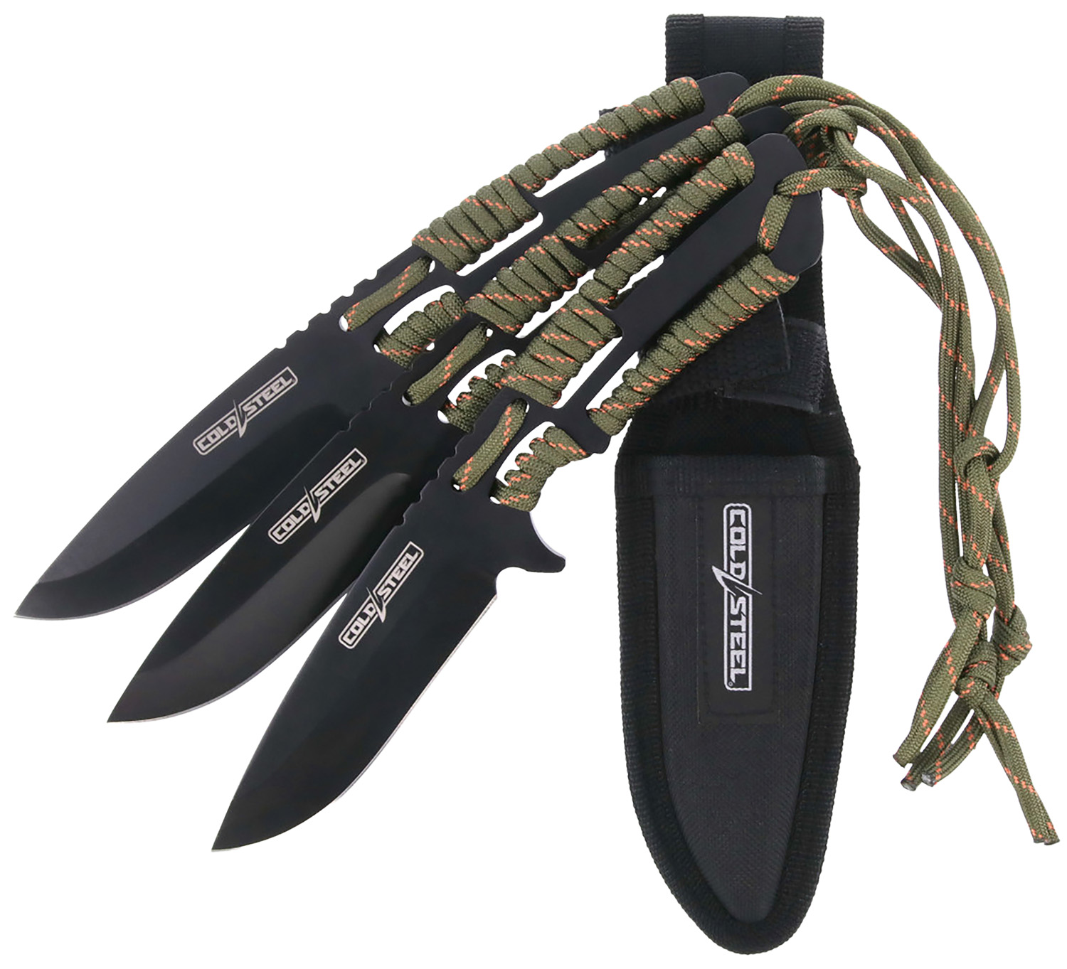 Cold Steel Throwing Knives Set of 3 Fixed Blade Knife, 4.40"