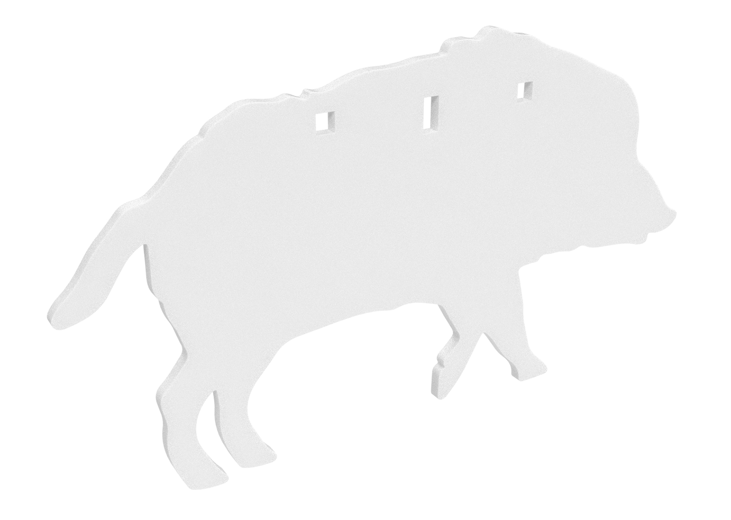 Birchwood Casey Centerfire Silhouette Boar 3/8" AR500 Steel Target