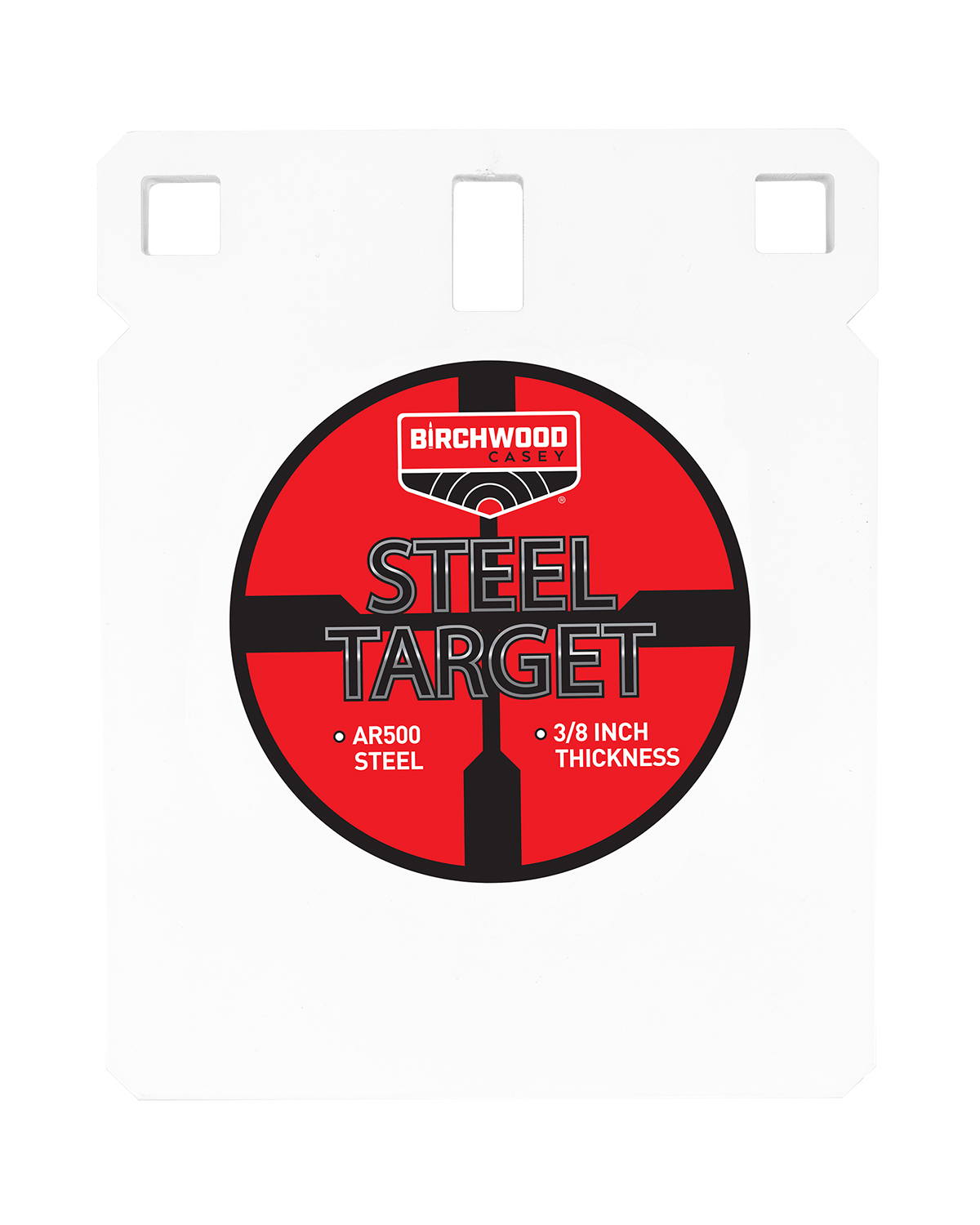 Birchwood Casey Centerfire Target 3/8" AR500 Steel 6" Square Gong