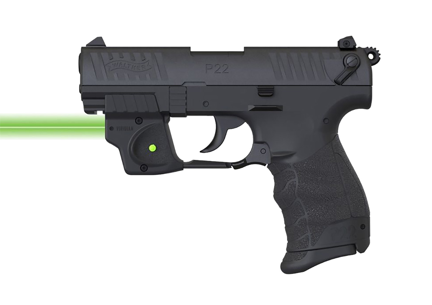 Viridian E-Series Fits Walther P22 Laser Sight, Green