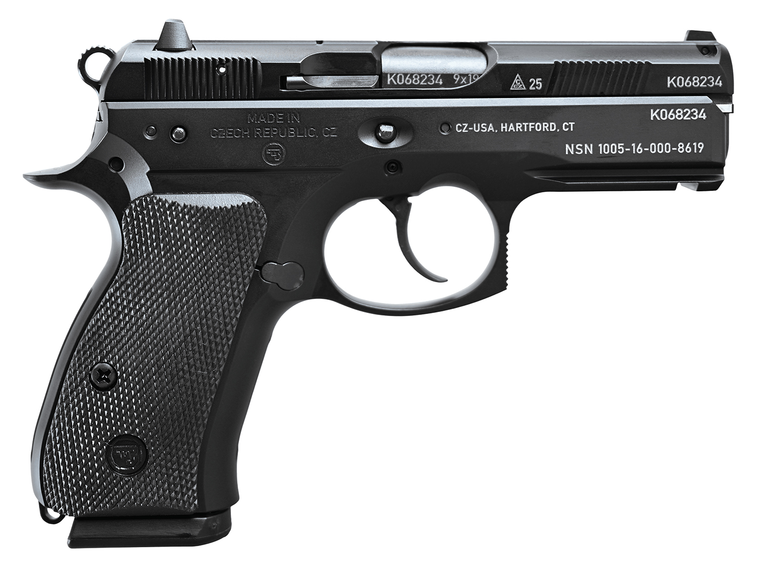 CZ-USA 75 P01 50th Anniversary Elite 9mm Pistol, 15+1 3.75"