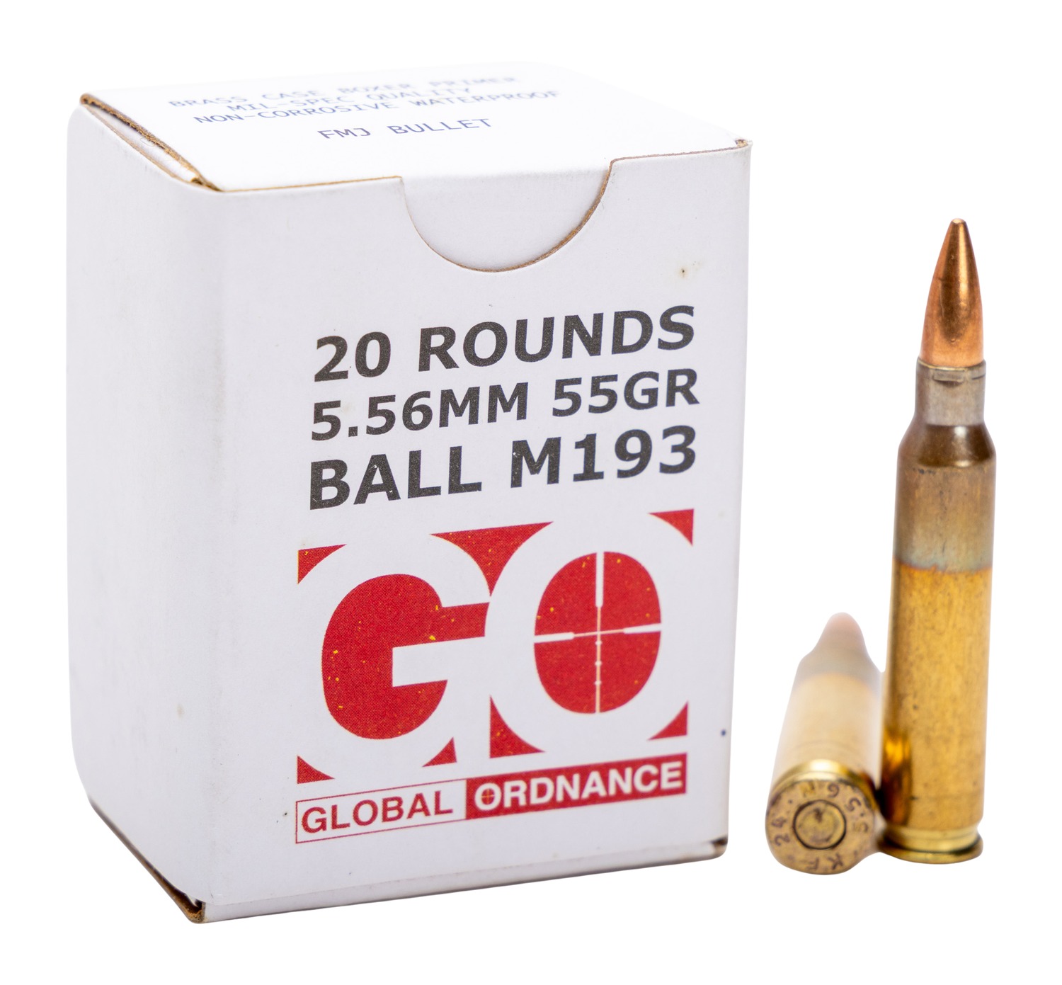GO 556X45 M193 55GR FMJ 20-Round Box