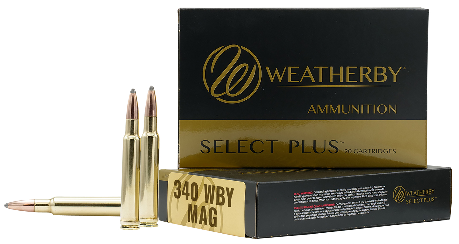 Weatherby Select Plus 340 Wby Mag 225gr, 20-Round Box