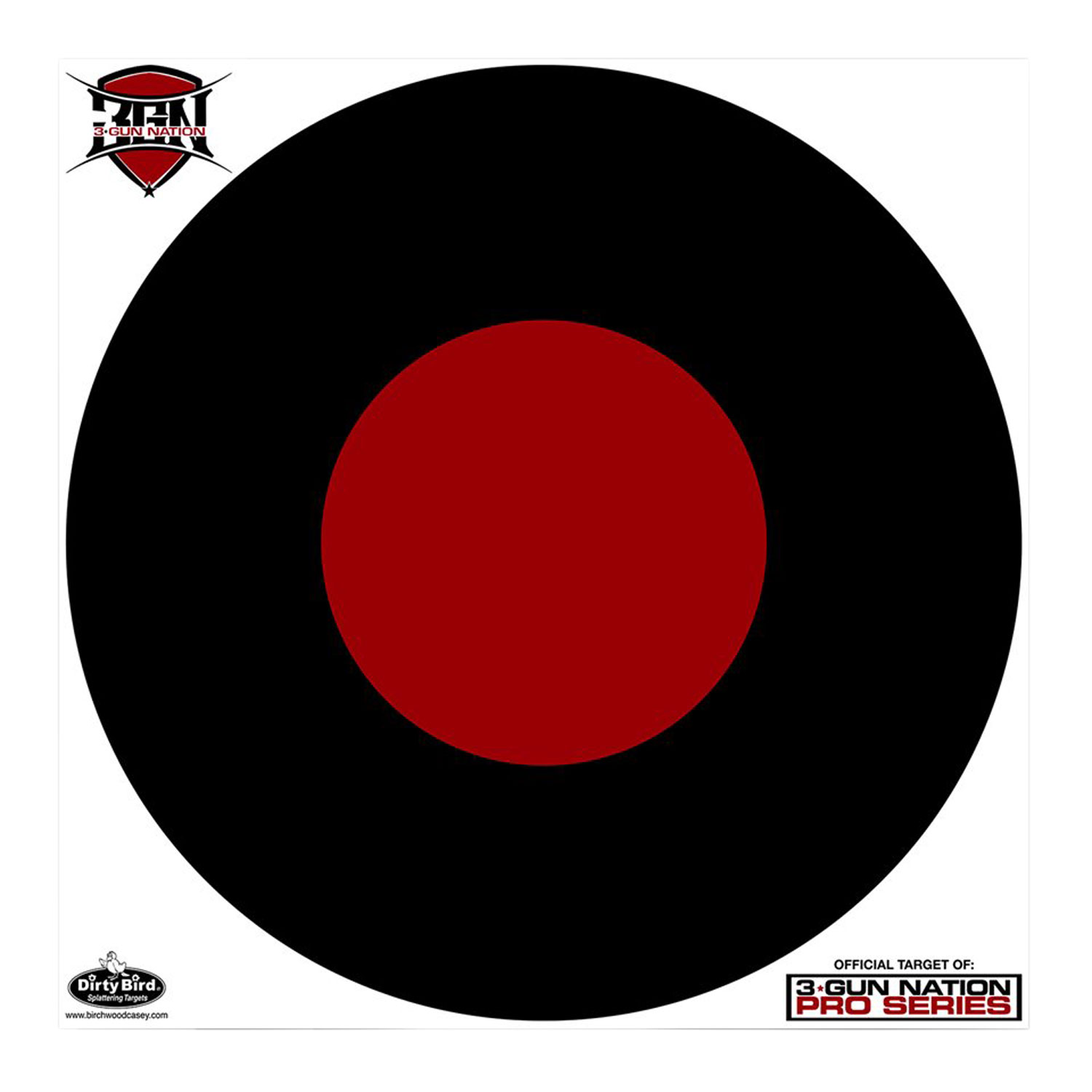 Birchwood Casey Dirty Bird 3-Gun Nation Circle Paper Hanging 17.25"