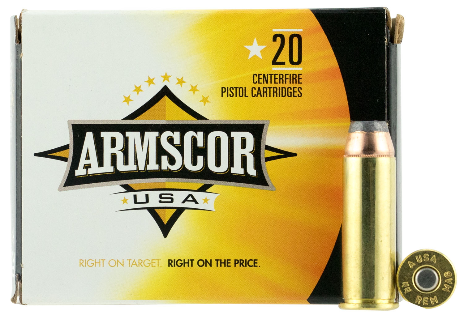 Armscor USA 44 Rem Mag 240gr JHP, 20-Round Box