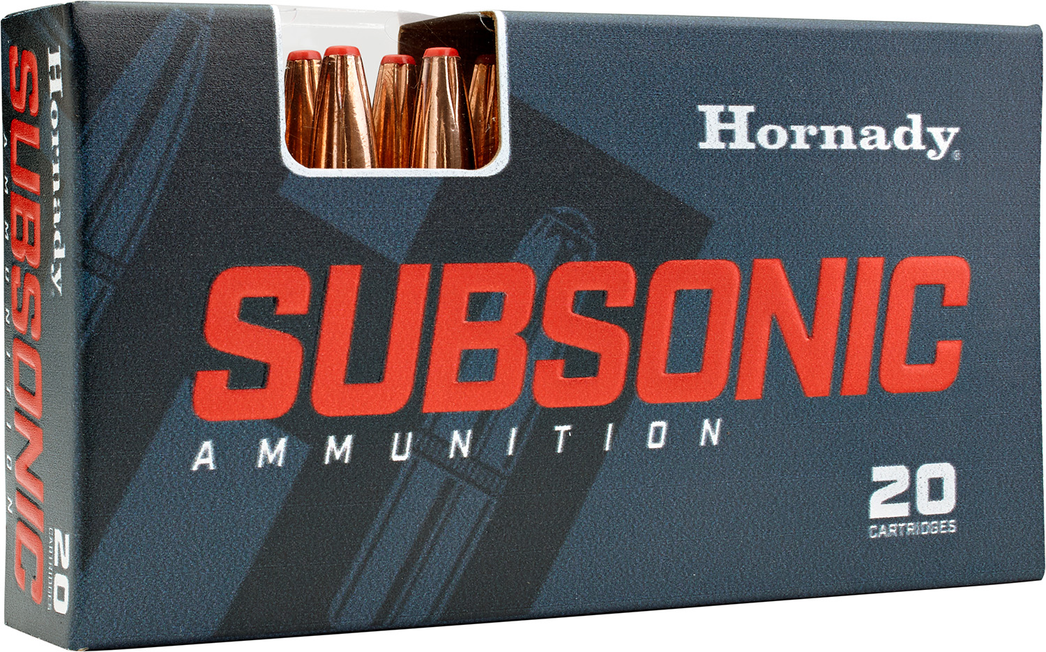 Hornady Subsonic Handgun 40 S&W 180gr, 20-Round Box