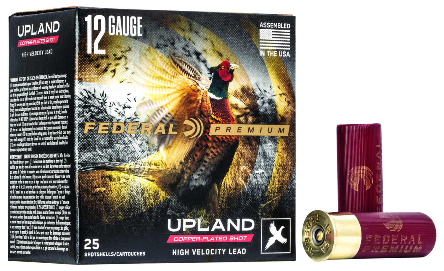 Federal Wing-Shok High Velocity 12 Gauge 2.75" #5 Shot, 25-Round Box