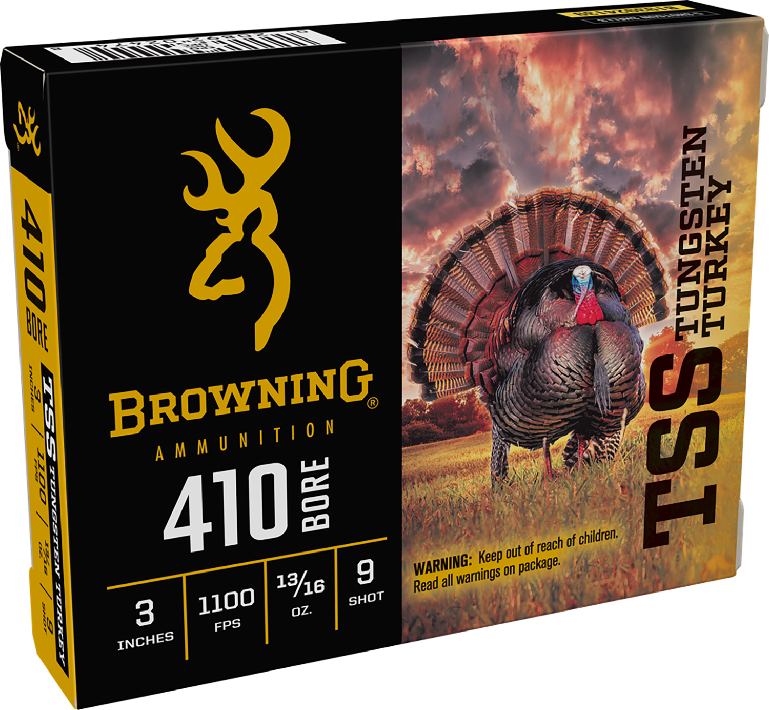Browning TSS Tungsten Turkey 4 10 Gauge 3" #9 Shot, 5-Round Box