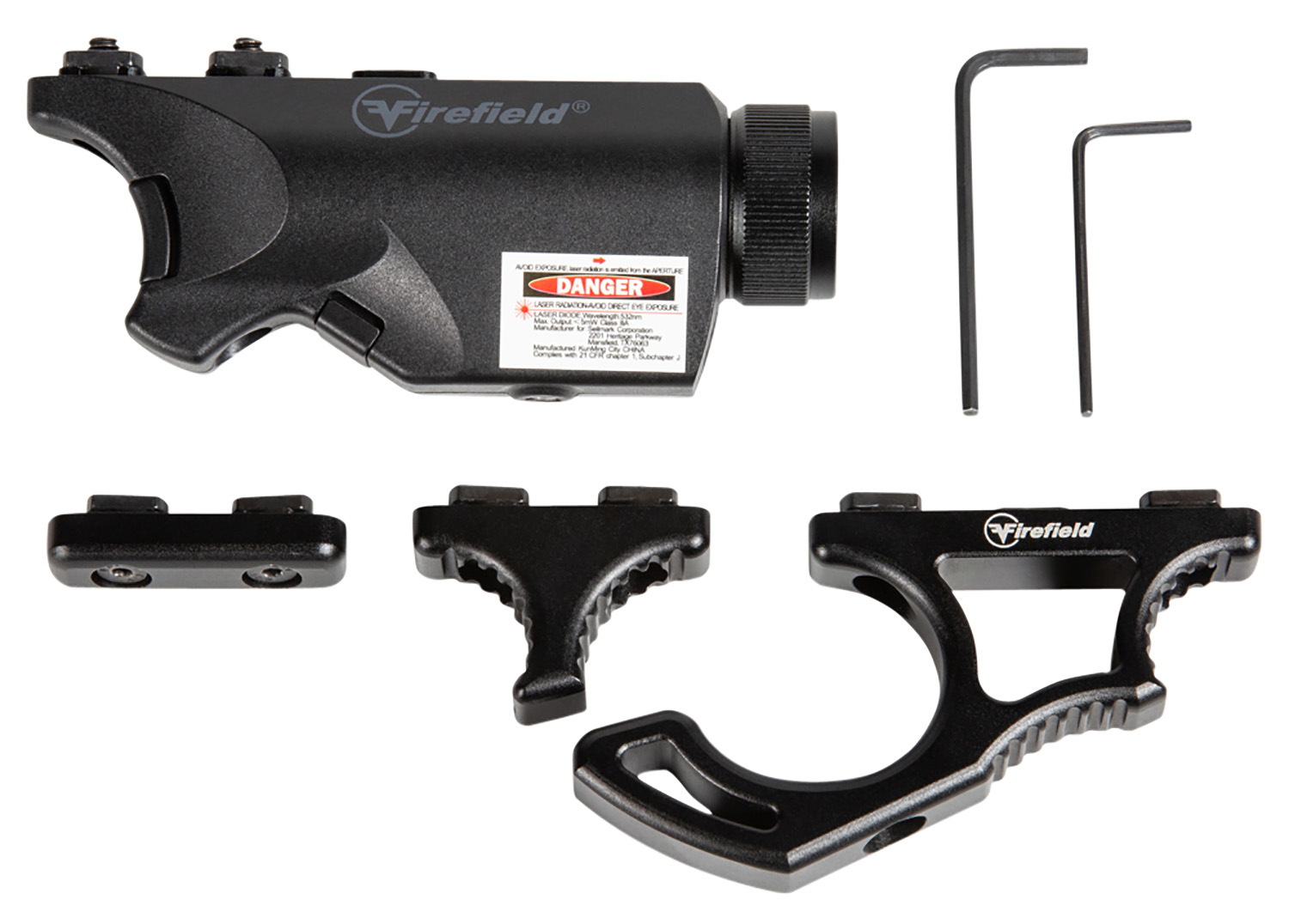 Firefield Rival XL Foregrip Flashlight Red Laser Combo Kit Matte