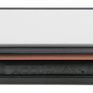 AccuSharp 025C Tri-Stone Deluxe Sharpening System Coarse, Medium, Fine Diamond, Alumina, Ceramic Sharpener Rubber Handle