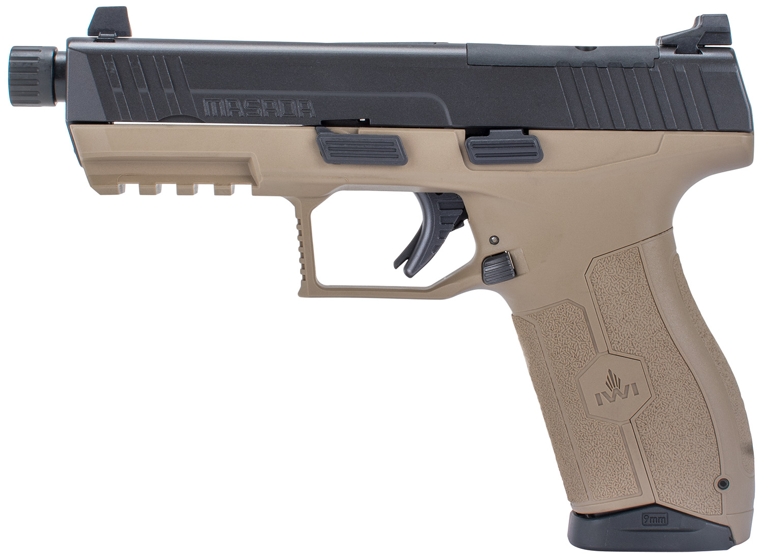 IWI US MASADA 9mm Pistol, 10+1 4.60"