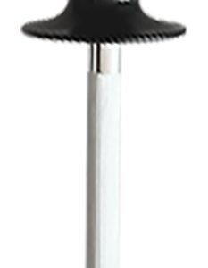 AccuSharp 032C Sharpening Steel 9" Black Overmolded Rubber Handle Steel