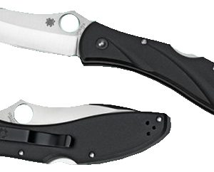 Spyderco C66PBK3 Centofante 3 3.14" Folding Drop Point Plain VG-10 SS Blade Black FRN Handle Includes Pocket Clip