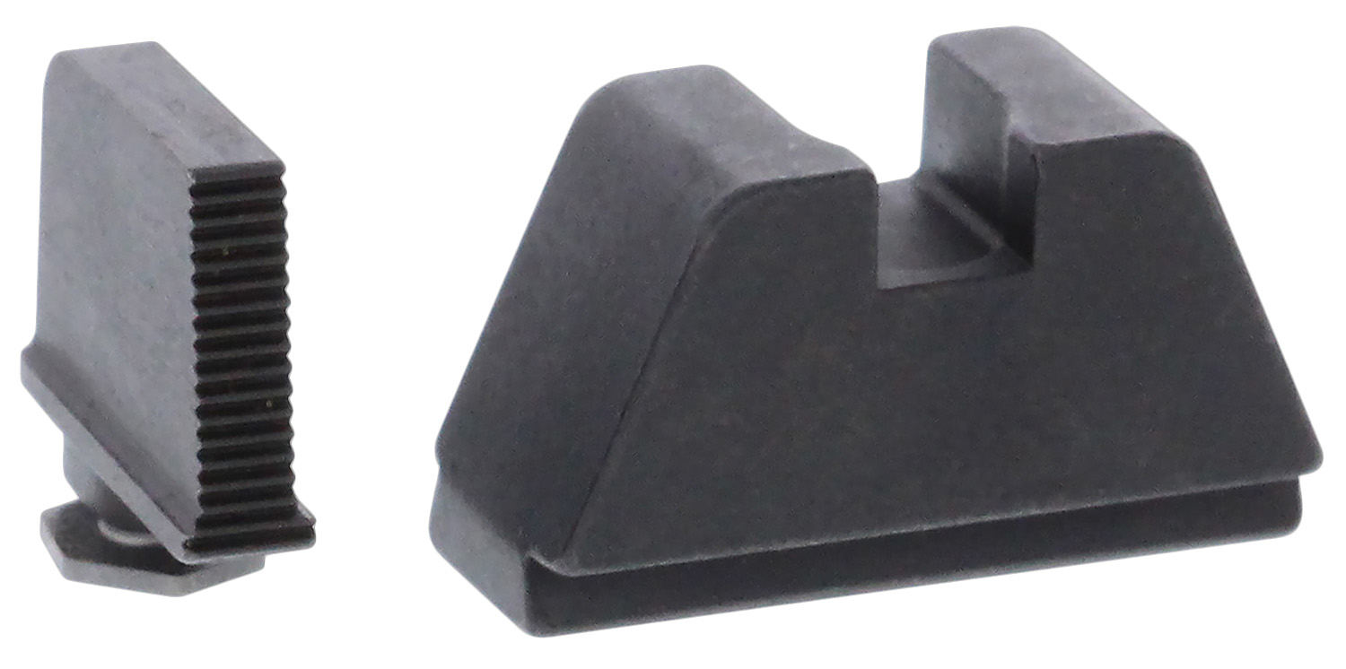 AmeriGlo GL470 Optic Compatible Sight Set for Glock 2XL Tall Serrated Front Sight- Black Rear Sight