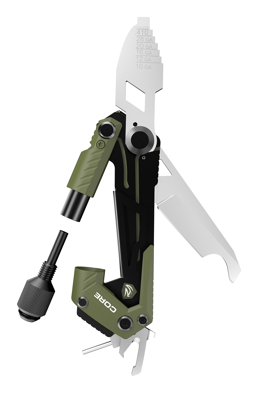 Real Avid AVGTCORSG Core Gun Tool Shotgun Olive Green/Black Stainless