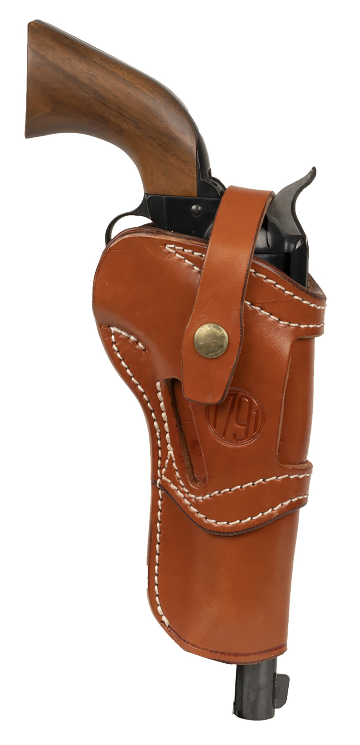 1791 RVH5.5 5.5 OWB Holster for Ruger Wrangler, Ambi Brown