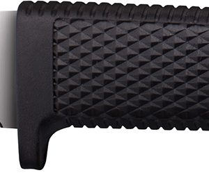 Cold Steel CS36LPMF Pendleton Mini Hunter 3" Fixed Plain Stonewashed AUS10A SS Blade, 3.63" Black Textured Kray-Ex Handle